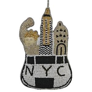 Adorno Navideño Colgante Hecho a Mano con Cuentas, Diseño Único de Santa, Reno y Pingüino de Nueva York, Decoración Festiva para Árbol de Navidad - Product Image 2