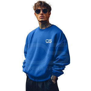 Sudadera extragrande para hombre, tela de algodón suave, parte superior con hombros caídos, ideal para capas y comodidad - Product Image 2