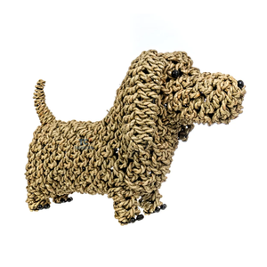 Estatua de perro Labradoodle de algas marinas tejidas a mano, estatuilla de escultura, decoración del hogar, regalo decorativo hecho a mano, obra de arte, lindo cachorro - Product Image 5