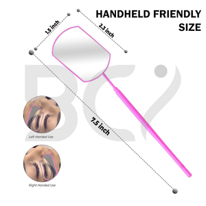 Forme carrée Highland Qualité Prix raisonnable Acier inoxydable Produit unique Miroirs à cils sans adhérence - Product Image 3