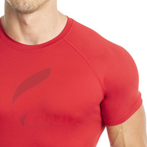 Nouveau modèle de t-shirt de gym pour hommes fabriqué au Pakistan Nouveau stock de tissu tricoté en polyester/coton en vente - Product Image 4