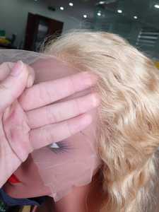 Pelucas de cabello humano Rubio sin pegamento Peluca de cabello humano real Cabello alineado con cutícula con Peluca de encaje frontal HD con frontal - Product Image 3