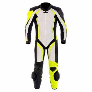 Combinaison de course de moto pour hommes personnalisée combinaison de course de motard en cuir une pièce pour motocyclistes - Product Image 1
