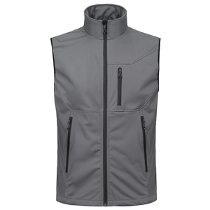 Respirant hommes décontracté Softshell gilet léger sans manches coupe-vent et imperméable veste confortable doublé gilet - Product Image 3