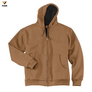 Venta al por mayor personalizado su logotipo bordado Sudadera con capucha vendedores mujeres a granel de gran tamaño peso pesado grueso hombres Puff estampado personalizado Zip up Hoodie - Product Image 1