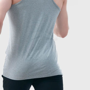 Camiseta sin mangas de entrenamiento de gimnasio para hombre, camiseta sin mangas de punto transpirable con logotipo personalizado, precio de venta al por mayor - Product Image 6