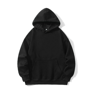 High Quality 500gsm Heavyweight Fleece Oem Hoodie Custom Printing Oversize Men <b>Plain</b> Pullover Men's <b>Hoodies</b> - Product Image 2