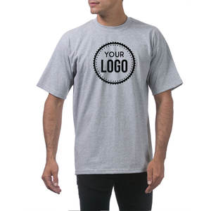 Moda Streetwear pro Club Hombres Peso pesado Algodón Manga corta Cuello redondo Camiseta Logotipo personalizado Camiseta para hombres - Product Image 1