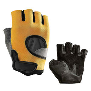 Guantes deportivos para hombres y mujeres para entrenamiento de gimnasia, culturismo y levantamiento de pesas, guantes de Palma de cuero con relleno de Gel - Product Image 4