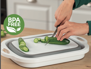 Tabla de Cortar Plegable Rectangular AFOSSA, Colador Plegable Ecológico con Capacidad de 10-20L, Patas Antideslizantes, Almacenamiento por Inyección - Product Image 6