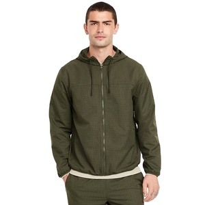 Nouveau professionnel de haute qualité hommes personnalisation fermeture éclair sweats à capuche 100% coton manches thermiques blanc plaine poids lourd couleur unie - Product Image 1