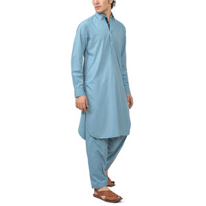 Best <b>Men's</b> 100% Cotton Summer <b>Shalwar</b> <b>Kameez</b> Latest Design Pakistani Collection for Outdoor Lightweight Comfortable Wear - Product Image 3