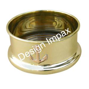 Boussole d'ancre de navire nautique cadeaux promotionnels et à collectionner boîte de boussole cadeau de boussole nautique de luxe plaqué or - Product Image 1