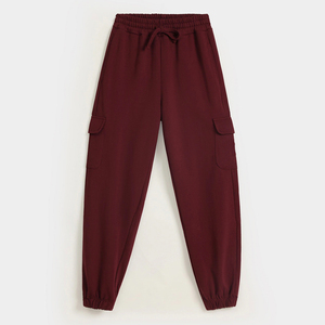 Pantalones de pierna ancha de cintura alta a la moda para mujer, pantalones largos holgados sólidos de oficina informales elegantes, pantalones de chándal para mujer de primavera y otoño - Product Image 5