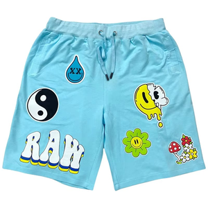 Shorts d'été décontractés pour hommes 100% coton brodés avec cordon élastique taille mi-haute pour la gym, la course, séchage rapide, respirant, service OEM - Product Image 4