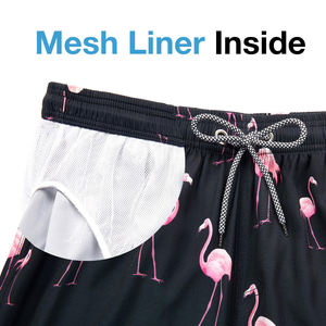 Shorts de sport d'été écologiques pour hommes, séchage rapide, logo personnalisé, shorts de bain de plage avec taille mi-haute, design tendance en vente - Product Image 4