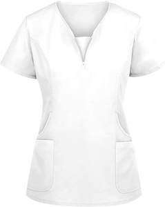 Hauts et ensembles de gommage médical respirants pour femme personnalisables uniformes hospitaliers tissés dans des couleurs personnalisées - Product Image 1