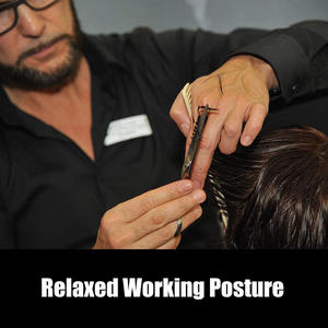 Tijeras de corte de pelo de peluquero de alta calidad, tijeras de acero inoxidable con reposapiés ajustable y tornillo - Product Image 2