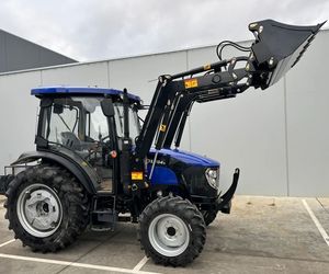 Tractor Usado LOVOL M704 TB-3 con Cabina 4WD |   Tractor agrícola diésel de 65 CV con cargador frontal de enganche rápido Euro en venta. - Product Image 1