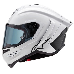 Nouveau casque de moto Alpine Stars Super Tech R10 Carbon blanc - Product Image 4
