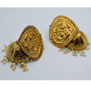 Latest Collection Stud Style Jhumka Earring Antique Brass Earring Natural Finish <b>Fashionable</b> <b>Jewelry</b> for Women and Girls - Product Image 1