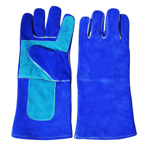 Guantes de soldadura personalizados con logotipo OEM, guantes de trabajo de construcción de seguridad para manos de cuero, superventas de alta calidad - Product Image 6