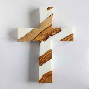 Carrelage mural en nacre de haute qualité, fait à la main, design en forme de croix suspendue, décoration d'intérieur, vente en gros, anniversaire, baptême, luxe - Product Image 2