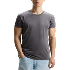 เสื้อยืดโอเวอร์ไซส์ผ้าฝ้าย 100% สำหรับผู้ชายและผู้หญิง แบบเรียบๆ ไม่มีลาย สามารถสกรีนลายได้ เสื้อครอปออกกำลังกาย เสื้อกีฬา เสื้อวิ่ง - Product Image 3