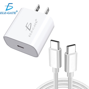 Adattatore di Ricarica Rapida USB-C da 20W con Funzione PD e Uscita 5V/3A per Prese EU, US, UK, per Auricolari e Uso Industriale - Product Image 1