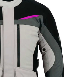Personnalisé 2025 vestes en cuir pour hommes col montant coupe ajustée vêtements de course avec protecteurs et coupe-vent - Product Image 4