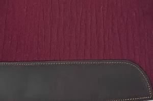 Contoured Western Wool Felt Saddle <b>Pad</b> | Professional Equestrian Horse Riding Gear | Shock-Proof Saddle <b>Cushion</b> - Product Image 3