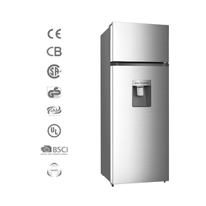 Réfrigérateur à double porte de 210 L, acceptable pour un usage domestique, avec congélateur supérieur et distributeur <span class=keywords><strong>d</strong></span>'eau - Product Image 3