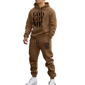 Survêtement d'hiver en polaire sérigraphié sur mesure pour hommes avec design personnalisé léger jogging en gros - Product Image 1