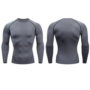 Nouveau T-shirt de compression à séchage rapide pour homme, manches longues, vêtements de sport fitness, T-shirt de protection contre les éruptions cutanées pour homme - Product Image 3