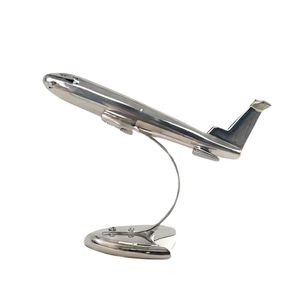 Modern Golden Airplane Sculpture Polished <b>Desk</b> Decor for home office gifting or collectors display - Product Image 4
