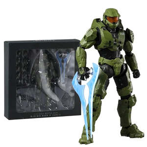 New 30 cm Plastic <b>Action</b> <b>Figures</b> Set Robot Toy Figurines Model Toy of Halo Master Chief for Decorative Purpose - Product Image 1