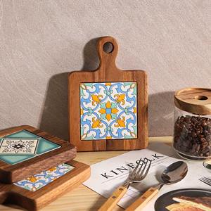 Handmade wooden <b>trivets</b> for hot dishes <b>wood</b> pot holder high quality <b>trivet</b> for cooking pots & pans - Product Image 4