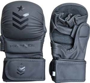 Gants en cuir UFC MMA robustes avec logo personnalisé, sangle de poignet réglable, fermeture à boucle et crochet pour l'entraînement, la compétition et le sparring - Divers - Product Image 1