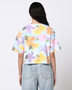 เสื้อยืดทรงบ็อกซี่ผ้าฝ้าย 100% สำหรับผู้หญิงขายส่ง |   เสื้อยืดแขนสั้นลำลองสำหรับฤดูร้อนพร้อมโลโก้ OEM แบบกำหนดเอง |   เสื้อยืดผู้หญิงผ้าระบายอากาศได้ดี - Product Image 4