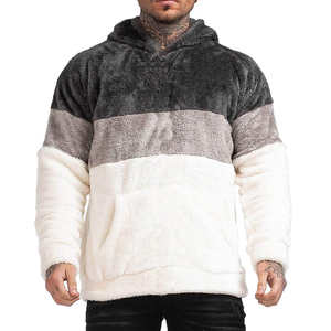 Good Fabric New Arrival Customized <b>Sherpa</b> Fluffy Fleece <b>Hoodie</b> Sweatshirts Heavyweight Thick Fur Pullover Thermal Hoodies - Product Image 1