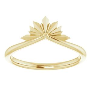 Stuller Star <b>Ring</b> 52004:102P Fashionable Geometric Cut 14KY <b>Titanium</b> <b>Ring</b> with 18K Gold Plating Orthodox Gift for Kids Children - Product Image 3