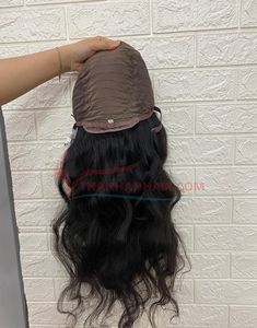Peluca de cabello humano Real Remy virgen 100% de alta calidad, Color Natural recto, máquina de longitud personalizada, trama doble Thanh vietnamita - Product Image 3