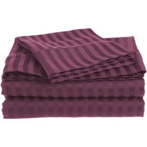 White <b>Satin</b> Strips Bedding Collection Cotton Bedding Set Luxury Bedsheet Manufacturers Wholesale Cotton Flat Sheet Bedding Set - Product Image 6