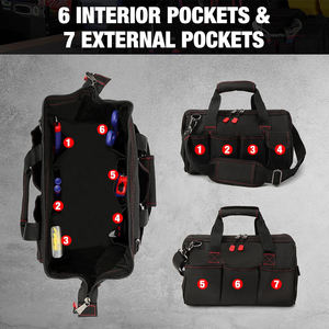 Sac à outils professionnel, étiquette privée personnalisée, matériau durable, vente en gros - Product Image 2