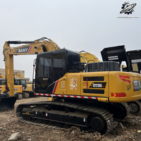 SANY SY215C Paletli Ekskavatör 21 Ton Orta Boy Hidrolik Kazıcı Yeni SANY İnşaat Toprak Hareket Makinesi Madencilik Kazma Makinesi