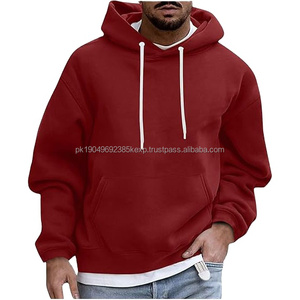 Sweat à capuche surdimensionné pour homme de haute qualité avec logo personnalisé, 100% coton noir, impression en relief, fabricants OEM en gros pour la saison de printemps - Product Image 4