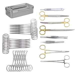 Kit chirurgical vétérinaire manuel en acier inoxydable avec stérilisation, ensemble d'instruments de chirurgie générale de haute qualité, certifié CE - Product Image 1