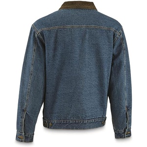 Veste en jean denim pour hommes OEM, vêtements décontractés, veste d'automne, manteau boutonné en jean, veste oversize en jean pour hommes - Product Image 5