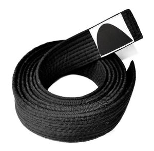 Cinturón de Taekwondo Negro Bordado de Artes Marciales de Pakistán, Diseño Nuevo, Personalizado, de Judo y Karate, de Algodón de Alta Calidad, Transpirable y de Cintura Alta - Product Image 3