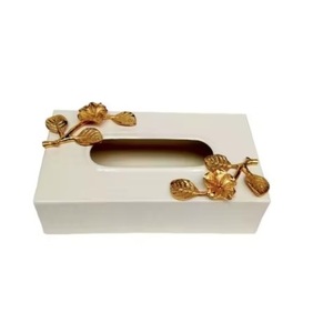 Boîte à serviettes en métal fini argenté dessus de table fantaisie fait à la main élégant élégant vente en gros boîtes à serviettes en métal de luxe au prix le plus bas - Product Image 6
